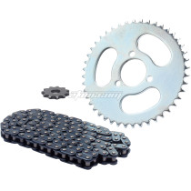 T8F 44T 29mm Rear Sprocket + T8F11T Front Sprocket + T8F116 Section Chain Set for Modified Karts ATVS and Mini Motorcycles