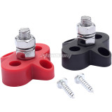 Terminal Block Stud M6 M8 M10 DC 48V Busbar Terminal Stud Positive Negative Junction Fixed Wiring Bolt for Truck RV Ship Boat