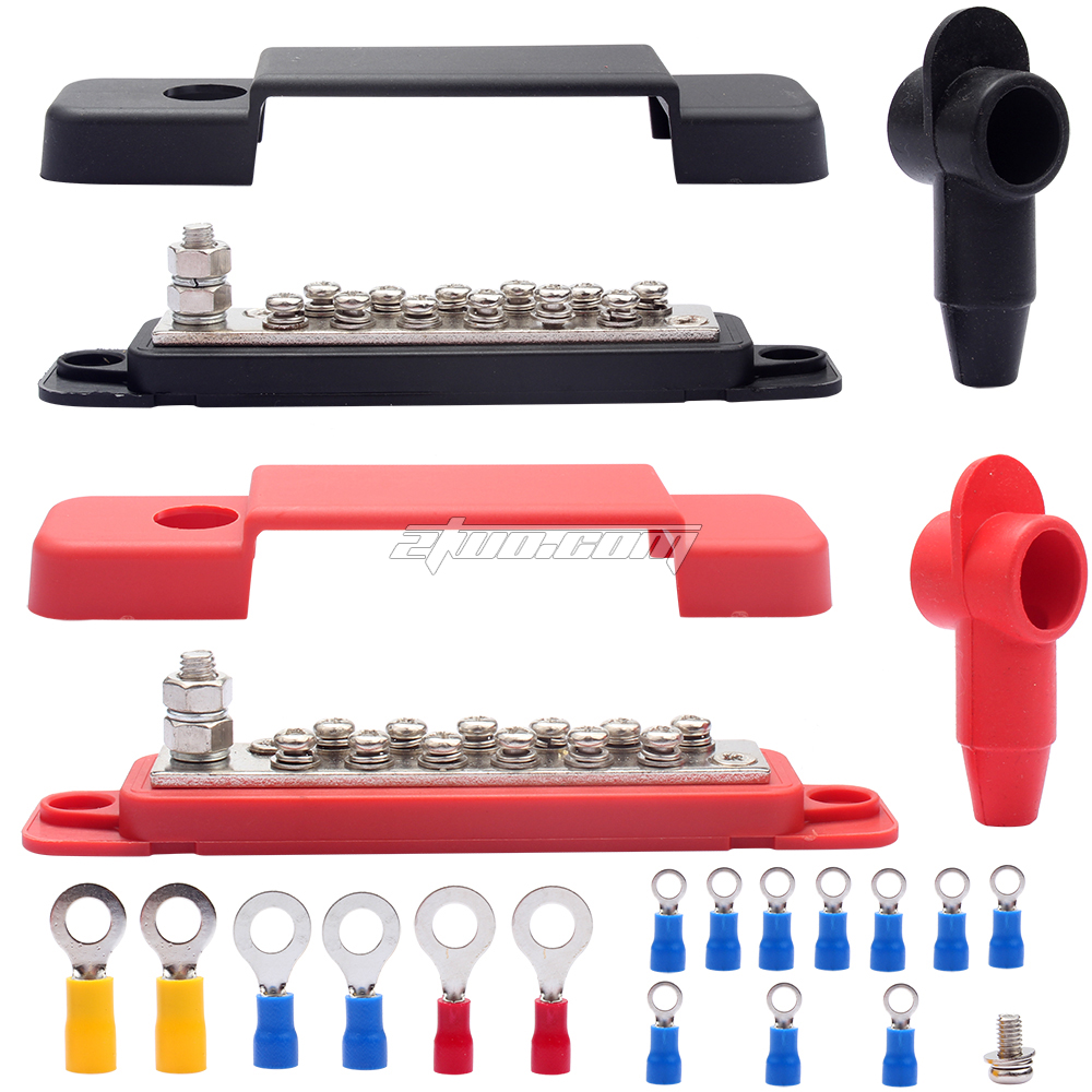 US$ 4.08 ~ US$ 5.10 - 12 Terminal Distribution Block Bus Bar DC 48V 12P ...