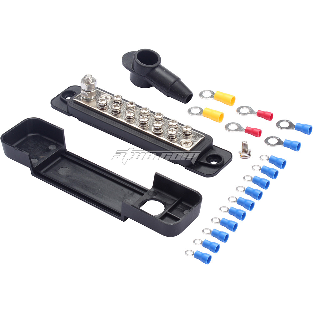 US$ 4.08 ~ US$ 5.10 - 12 Terminal Distribution Block Bus Bar DC 48V 12P ...