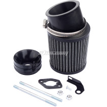 Air Filter Adapter Intake Kit for 6.5 HP Honda 196cc Clone GX140 GX160 GX200 212cc Predator Engine Go Kart Coleman CT200U BT200 Mini Bike - Black