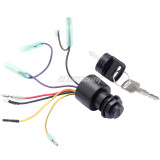 Ignition Key Switch Fittings For Mercury Motors Outboard Boat Replacement With 2x Key 3 Position 87-17009A5