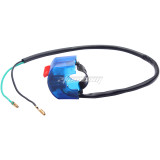 7/8 inch Motorcycle Handlebar Fog Spot Light Accident Hazard Light Switch ON OFF Button Scooter Electromobile Motorbike - Blue