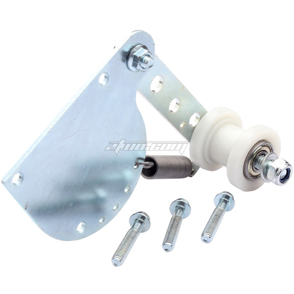 Chain Tensioner for Motorized Bicycles Spring Loaded Chain Tensioner Easy Installation Compatible with 49cc 66cc 80cc - Silvery