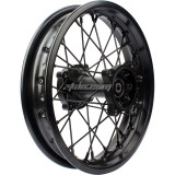 12mm 15mm hole hub 1.85 x 12 80/100/12 Rear Iron Wheel Rim For 50-160CC CRF XKL BBR Pit Dirt Bike Motorcycle - Black