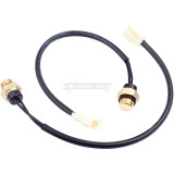 16mm 65° 80° Double Water Temperature Control Sensor With Cable Wire Harness Plug Radiator Thermal Cooling Fan Switch For 250cc Water Cooled Quad 4 Wheeler ATV Motorcycle