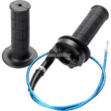 7/8 in 22mm Throttle Hand Grips Twist with Cable For CRF50 XR70 ATV Quad Pit Dirt Bike 50-120cc Motocycle - Blue