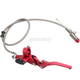 7/8 inch 1.2M Hydraulic Brake Clutch Lever Master Cylinder For 50cc-300CC Dirt Pit Bike Quad ATV Buggy 4 Wheel Motorcycle - Red