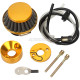 Air Filter Inlet Pipe Fuel Line Tube For Mini Moto 43cc 49cc 40-5 Pocket Bike Scooter Moped Motorcycle - Gold