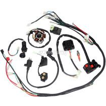 Full Electrics Wiring Harness Loom CDI Coil For GY6 125CC 150CC ATV Quad Go Kart 4 Wheelers Scooter Buggy