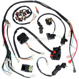 Full Electrics Wiring Harness Loom CDI Coil For GY6 125CC 150CC ATV Quad Go Kart 4 Wheelers Scooter Buggy