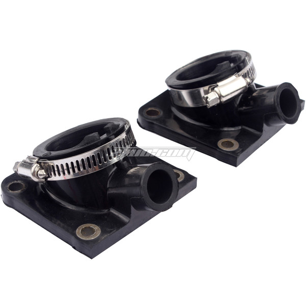 2 pcs Carburetor Intake Manifold Pipe Interface Adapter for Yamaha Banshee YFZ350 YFZ 350 88-06 RD350 RD 350LC 83-89 RZ350 84-85