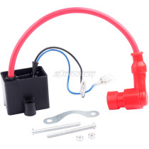 Racing CDI Ignition Coil Fit For 49cc - 50cc 60cc 66cc 80cc 2-stroke Engine Motor Motorized Bicycle Bike With Mounting
