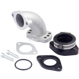 Carburetor Intake Manifold ATV Adapter Inlet Intake Pipe For 125cc 140cc 150cc 160cc 200cc Moped Scooter Dirt Pit Bike Motorcycle