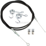71 inch Go Kart Throttle Cable Brake Return Throttle Pedal Springs Kit for Predator 212cc Engine GX160 GX200 196cc 8252-1390 Manco ASW Kandi American Sportworks Go Kart Lawn Mower
