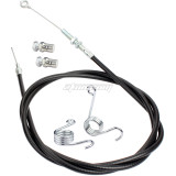 71 inch Go Kart Throttle Cable Brake Return Throttle Pedal Springs Kit for Predator 212cc Engine GX160 GX200 196cc 8252-1390 Manco ASW Kandi American Sportworks Go Kart Lawn Mower