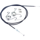 75inch Go Kart Throttle Cable Kit for 90cc 110cc 125cc 150cc Kandi Go Cart Mini Bike Pit Dirt Bike Scooter Lawn Mower Heavy Duty Chinese with Brake Return Pedal Springs