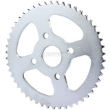420 Chain 50T Tooth 40mm Rear Drive Sprocket for Coleman BT200X CT200U Trail 200 CT200U-EX Baja Warrior Heat Massimo MB165 MB200 196cc 5.5 6.5hp Powersports Mini Bike Silver