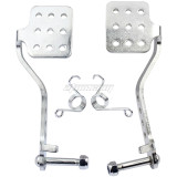 Brake Throttle Pedals with Return Springs Kit for 196cc 6.5hp Road Rocket Azusa Fun Kart Radio Flyer Carter Go Kart Vintage Go Cart Racing Drift Trike Heavy Duty