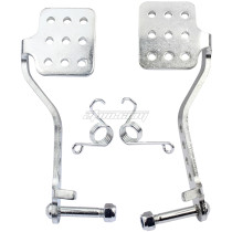 Brake Throttle Pedals with Return Springs Kit for 196cc 6.5hp Road Rocket Azusa Fun Kart Radio Flyer Carter Go Kart Vintage Go Cart Racing Drift Trike Heavy Duty