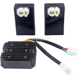 2PCS CDI Ignition Box Voltage Regulator Rectifier For Honda XL 600 V XL600V Transalp 1987-1996 / XRV650 Africa Twin 1988-1990 PD06 MS8 CI558 30410-MS8-610 30410-MM9-830