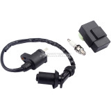 Ignition Coil + AC CDI Box Spark Plug For GY6 50 125 150cc 139QMB 152QMI 157QMJ based engines Moped Scooter ATV Go Carts