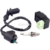 Ignition Coil + AC CDI Box Spark Plug For GY6 50 125 150cc 139QMB 152QMI 157QMJ based engines Moped Scooter ATV Go Carts
