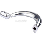 NEW 40mm Banana Muffler Exhaust Pipe Chrome for 2-Stroke 49cc 60cc 66cc 80cc Engine Motor Motorized Bicycle Bike