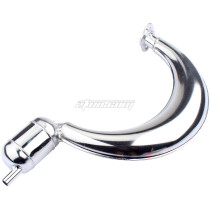 NEW 40mm Banana Muffler Exhaust Pipe Chrome for 2-Stroke 49cc 60cc 66cc 80cc Engine Motor Motorized Bicycle Bike