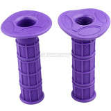 Purple Soft Hand Rubber Sleeve Turn Handle Anti-Skid Throttle Cover Grip Handle Fitting For Pit Dirt Bike ATV 4 Wheel CRF BBR KLX TTRMotorcycle