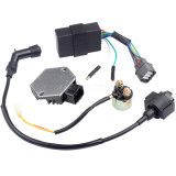 Ignition Coil CDI Box Voltage Regulator Rectifier Solenoid Relay Kit For Honda TRX350TM FM TRX350TE FE FourTrax TRX350 Ranche 350