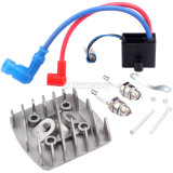 Cylinder Head Spark Plug CDI Ignition Kit For PK80 LD80 LD90 100cc 80cc 66cc Engine Motorized Bicycle Bike Motorcycle