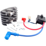 Cylinder Head Spark Plug CDI Ignition Kit For PK80 LD80 LD90 100cc 80cc 66cc Engine Motorized Bicycle Bike Motorcycle