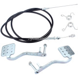 Go Kart Brake Throttle Pedals with 71 inch Go Kart Throttle Cable Kit for Go Kart Cart Predator 212cc 196cc 6.5hp 5.5hp Go Kart Azusa Fun Kart Radio Flyer cart Drift Trike Road Rocket