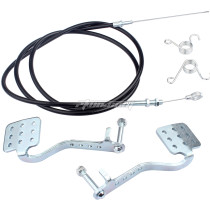 Go Kart Brake Throttle Pedals with 71 inch Go Kart Throttle Cable Kit for Go Kart Cart Predator 212cc 196cc 6.5hp 5.5hp Go Kart Azusa Fun Kart Radio Flyer cart Drift Trike Road Rocket