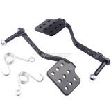 Pedal Kit Brake Throttle Pedal for 196cc 212cc 6.5hp Road Rocket Azusa Fun Kart Carter Radio Flyer Go Kart Cart Racing Drift Trike Vintage Type - Black