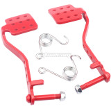 Pedal Kit Brake Throttle Pedal for 196cc 212cc 6.5hp Road Rocket Azusa Fun Kart Carter Radio Flyer Go Kart Cart Racing Drift Trike Vintage Type - Red