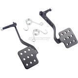 Pedal Kit Brake Throttle Pedal for 196cc 212cc 6.5hp Road Rocket Azusa Fun Kart Carter Radio Flyer Go Kart Cart Racing Drift Trike Vintage Type - Black