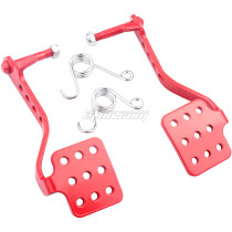 Pedal Kit Brake Throttle Pedal for 196cc 212cc 6.5hp Road Rocket Azusa Fun Kart Carter Radio Flyer Go Kart Cart Racing Drift Trike Vintage Type - Red