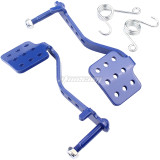 Pedal Kit Brake Throttle Pedal for 196cc 212cc 6.5hp Road Rocket Azusa Fun Kart Carter Radio Flyer Go Kart Cart Racing Drift Trike Vintage Type - Blue