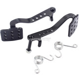 Pedal Kit Brake Throttle Pedal for 196cc 212cc 6.5hp Road Rocket Azusa Fun Kart Carter Radio Flyer Go Kart Cart Racing Drift Trike Vintage Type - Black