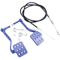 Go Kart Brake Throttle Pedals with 71 inch Go Kart Throttle Cable Kit for Go Kart Cart Predator 212cc 196cc 6.5hp 5.5hp Go Kart Azusa Fun Kart Radio Flyer cart Drift Trike Road Rocket - Red