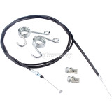 84 inch Go Kart Throttle Cable Pedal Springs Kit for Coleman KT196 Go Kart Parts Predator 196cc 212cc 224cc 6.5HP Engine Hisun HS200GK Off Road Gas Powered Go Kart Cart Powersports