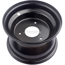 7 Inch Tires Wheel Rim (3 Holes) Vacuum For 16x8-7 50-125CC ATV Quad Bike Dune Buggy Go Kart 4 Wheel Motorcycle - Black