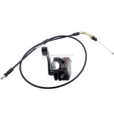 7/8in 22mm Metal Thumb Throttle Cable Accelerator Handle Assembly for GY6 50cc 125cc 150cc ATV Quad 4 Wheeler Mini Pit Dirt Bike TaoTao Kazuma Buyang Coolsport Roketa Sunl Baja Kymco
