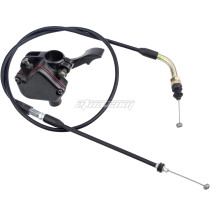 7/8in 22mm Metal Thumb Throttle Cable Accelerator Handle Assembly for GY6 50cc 125cc 150cc ATV Quad 4 Wheeler Mini Pit Dirt Bike TaoTao Kazuma Buyang Coolsport Roketa Sunl Baja Kymco