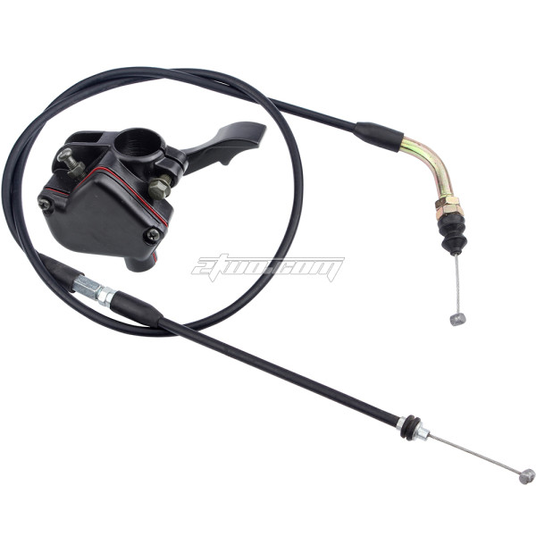 7/8in 22mm Metal Thumb Throttle Cable Accelerator Handle Assembly for GY6 50cc 125cc 150cc ATV Quad 4 Wheeler Mini Pit Dirt Bike TaoTao Kazuma Buyang Coolsport Roketa Sunl Baja Kymco