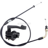 7/8in 22mm Metal Thumb Throttle Cable Accelerator Handle Assembly for GY6 50cc 125cc 150cc ATV Quad 4 Wheeler Mini Pit Dirt Bike TaoTao Kazuma Buyang Coolsport Roketa Sunl Baja Kymco