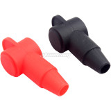 2Pcs Car Battery Terminal Boots Insulating Covers PVC Cable Lug Protector Cap Marine Rubber Battery Stud Protector Replacement