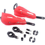 7/8in 22mm and 1 1/8in 28mm Hand Guards Handguards with Mounting Kits For Honda Yamaha Kawasaki Suzuki Pit Dirt Bike Motorcycle MX Motocross Supermoto Racing ATV Quad KAYO Universal - Red